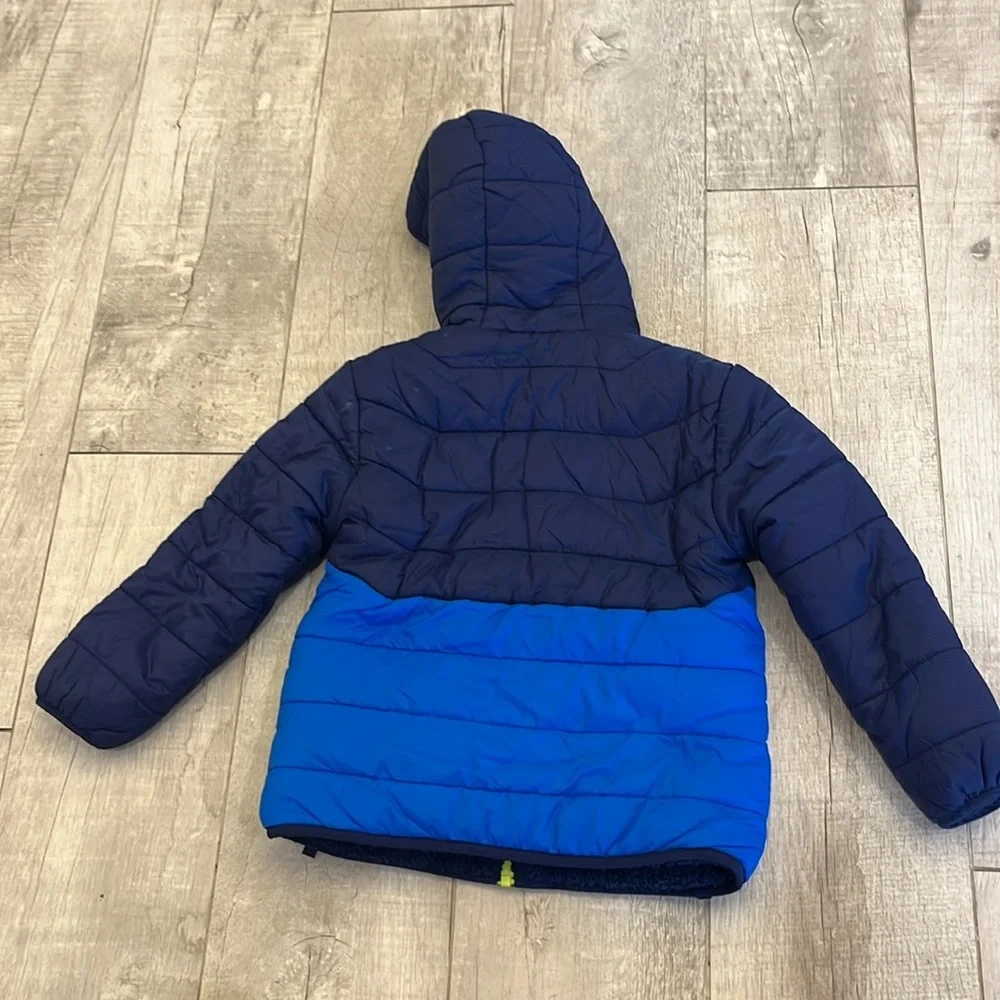 Eddie Bauer Kids Reversible Plush Hoodie Jacket‎ Size 5/6